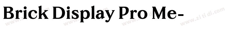 Brick Display Pro Me字体转换